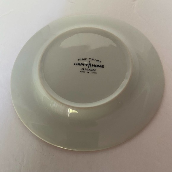 Happy Home China Elegance Bread & Butter White Flowers W/ Scrolls Discontinued - Picture 4 of 6